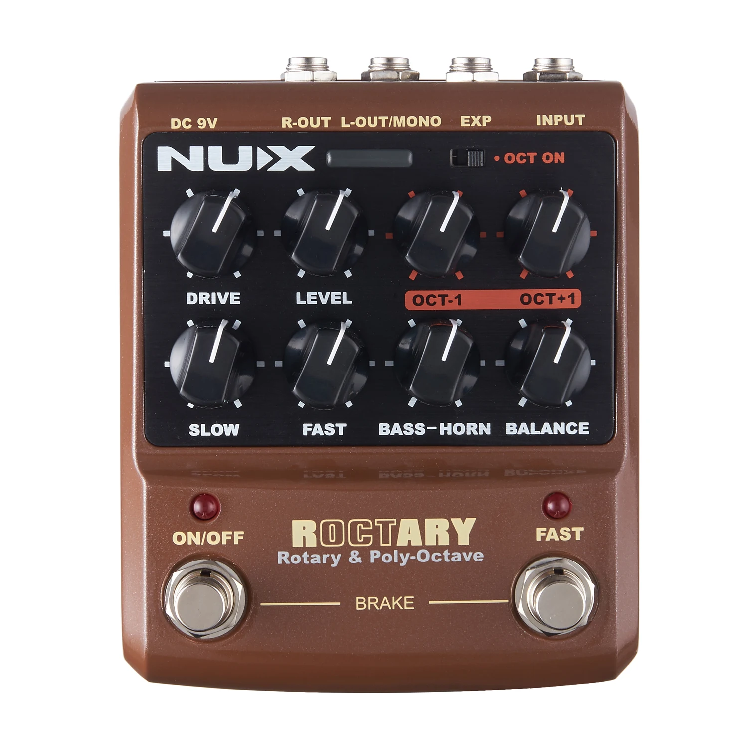 NUX Roctary Force Octave Rotary Guitar Effect Pedal Cabin Simulator