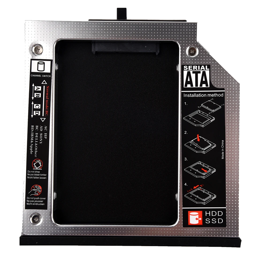 YOC 12.5mm HDD mounter Thin optical drive bay SATA connection Hard disk