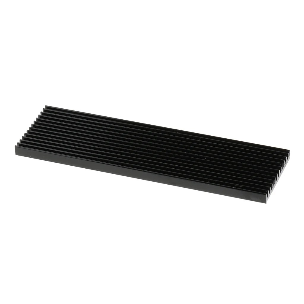 Heat Sink Dissipation Aluminum Cooling Fin for M.2 NGFF NVMe 2280 SSD Black
