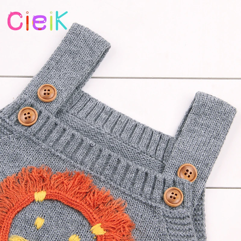 CieiK 2018 New Children Knitting Pattern Vest Lion Baby Rompers Boys Girls Toddler Costume Coveralls Newborn Jumpsuit Clothing   (17)