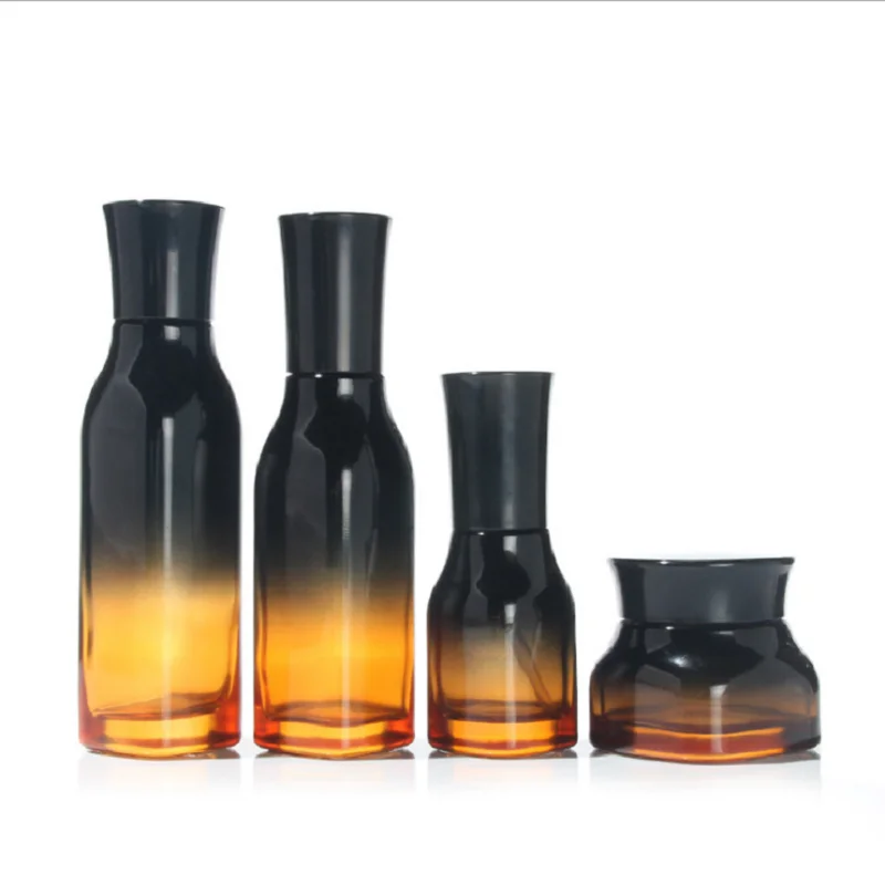 

Brumisateur Eau Spray Bottle Empty Cosmetic Packaging Container Square Shape Porcelain Black Glass Toner Bottles Spray