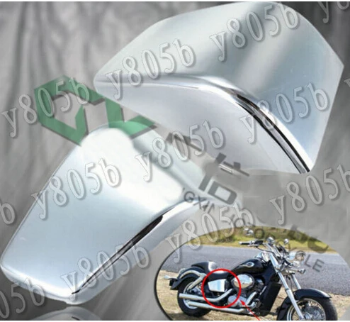Боковые Крышки для аккумулятора мотоцикла хромированные Honda Shadow ACE VT400 750|side cover|side