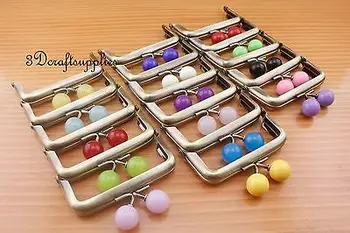 

8 cm 16 colors bobbles metal frame anti brass purse frames (wholesale) Z64