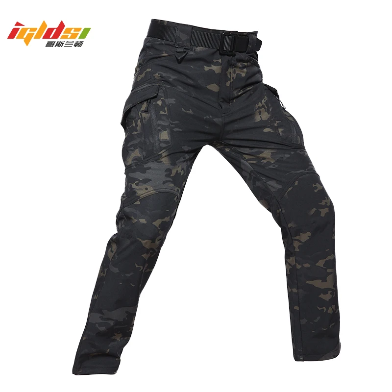 

Men's Waterproof Winter Fleece Warm Cargo Pants IX9 Style Soft Shell Tactical Camouflage Pants Military Army Long Trousers 5XL
