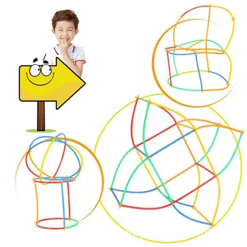 

Colorful Pipeline Building Blocks Plastic Tube Tunnel Shape Inserted Assembly Block Toy Kids Developmental Toys 4D Space