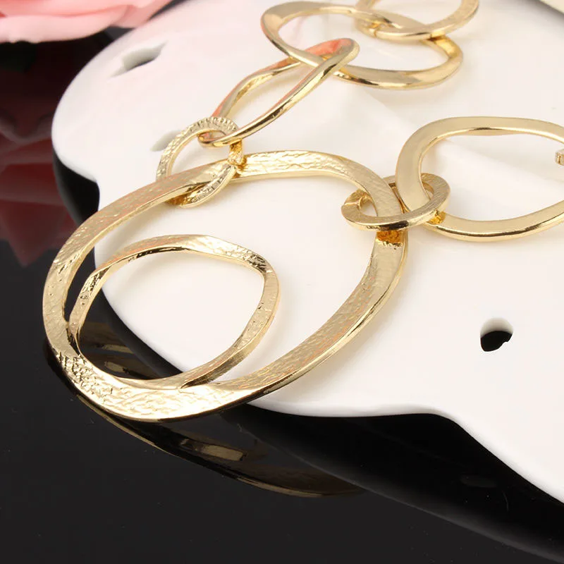 New Women Classical Large Round Circle Statement Pendant Necklace Bib Choker