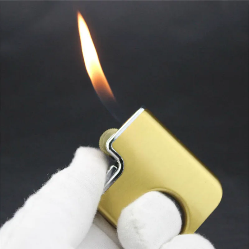

Creative Fun Ring Machine Pressing Type Cigarette Lighter Inflatable Gas Butane Metal Lighters Best Gift Fair Handicrafts
