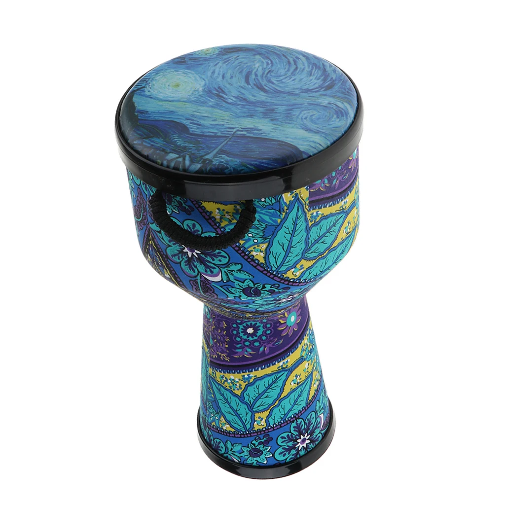 8inch Djembe Bongo African Hand Drum Musical Handheld Percussion Instrument for Kids Adults Gift