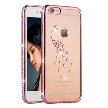 50 шт Роскошная блестящая задняя крышка-чехол для телефона для iPhone 6 6plus