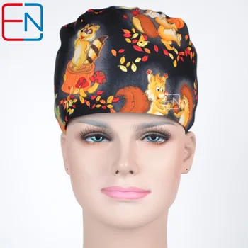 

high quality unisex medical scrub cap in pretty pattern