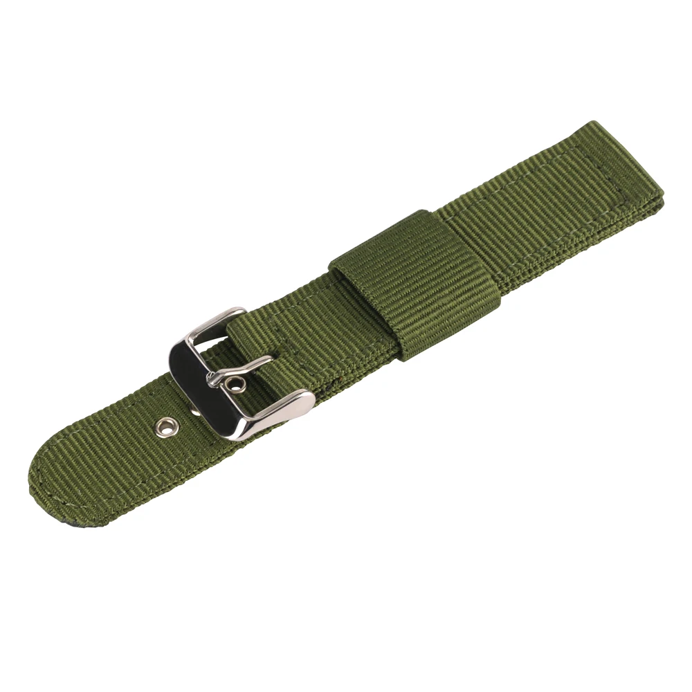Army Green Wrist Watch Band Canvas Watch Strap Gift 20/22mm Men Women ...