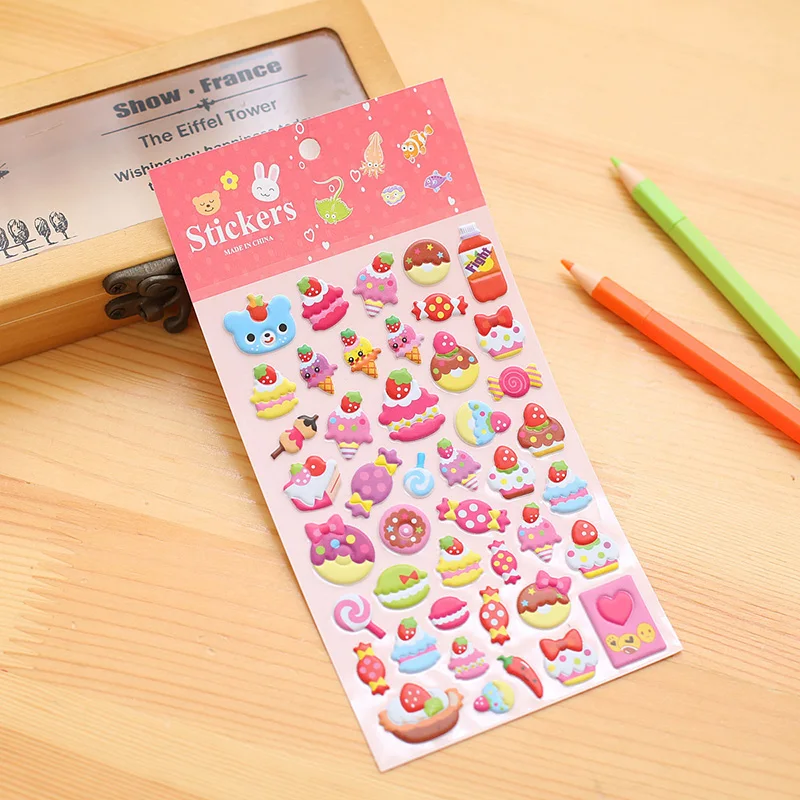 SLPF Children Cartoon Anime 3D Stereo Stickers Kindergarten Rewards Self-adhesive Paper Mobile Phone Diary Decoration Toys H02 SLPF Children Cartoon Anime 3D Stereo Stickers Kindergarten Rewards Self-adhesive Paper Mobile Phone Diary Decoration Toys H02