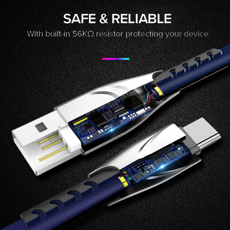 Suntaiho USB نوع C كابل ل Xiaomi mi9 USB C كابل لسامسونج S10 سريع شحن سلك USB-C الهاتف المحمول شاحن ل huawei p3