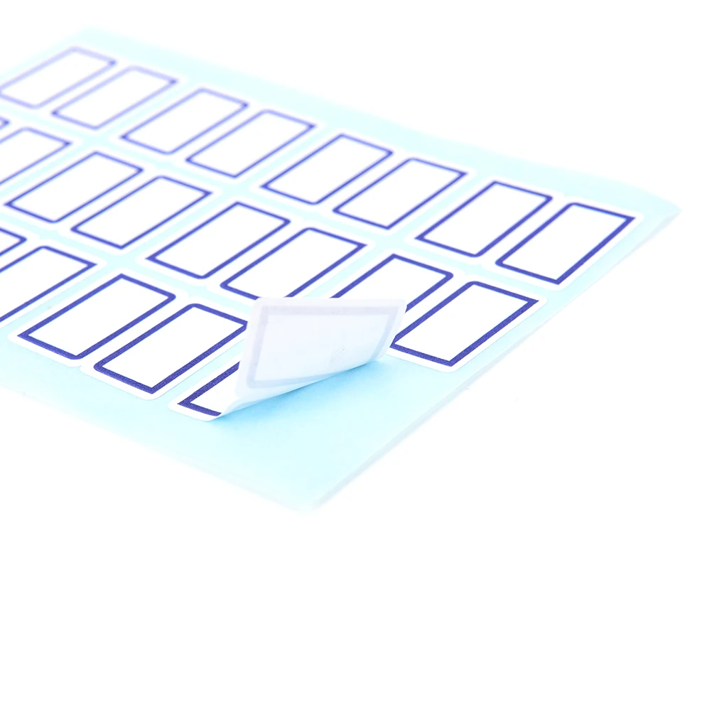 

12Pcs Self Adhesive Sticky White Label Writable Name Stickers Blank Note Labels