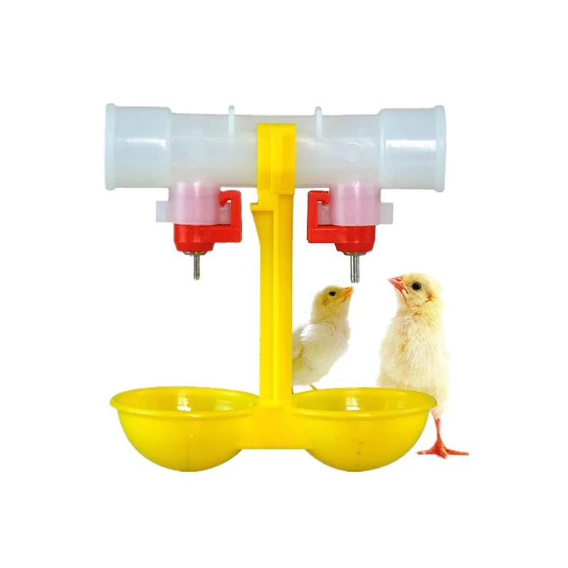 Plastic chicken drinker/chicken water double hanging cup drinking