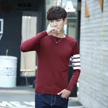 V-образным вырезом Вязание пуловеры для Для мужчин бренд Для мужчин свитера пуловеры черный серый фиолетовый Свободные свитеры мужской модный пуловер