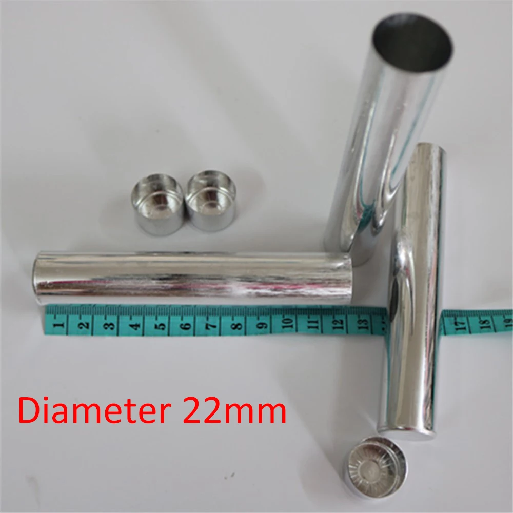 

100Pcs/Lot OD22mm Dental Lab Aluminum Material Empty Cartridges with Cover for Flexible Acrylic Denture Tube