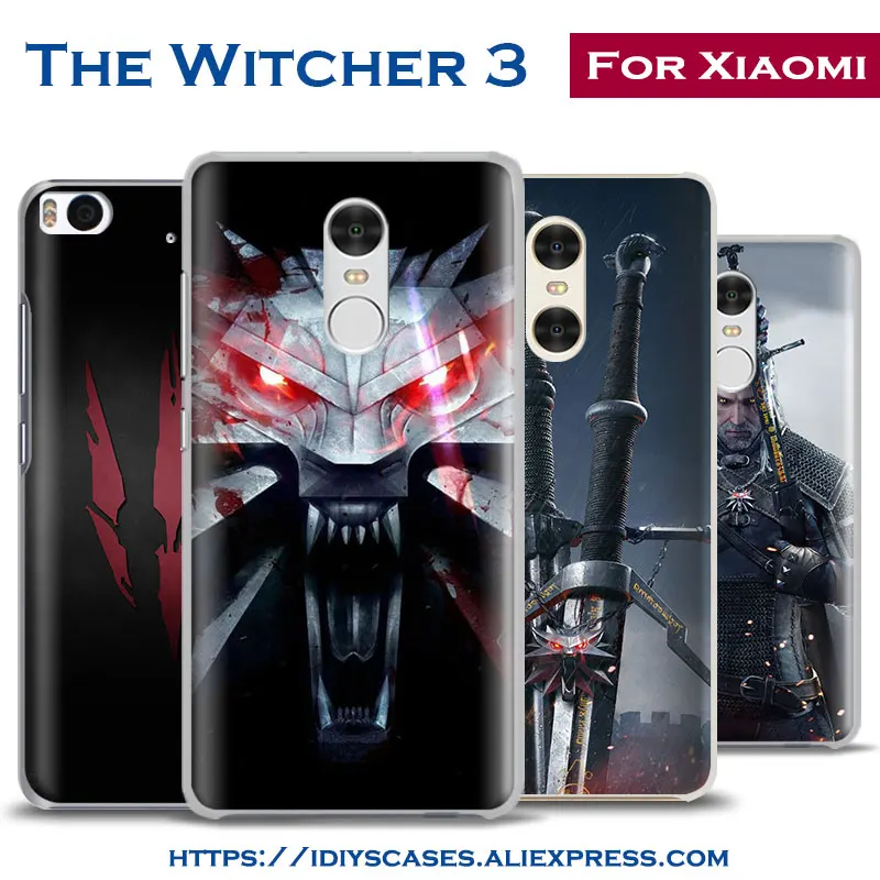The Witcher 3 Wild Hunt Coque Mobile Phone Case Shell Bag For Xiaomi Redmi Note 2 3 4 4x 5a Pro Mi4 Mi5 Mi5s Mi5x Mi6 Minote 3 a-mobile-redmi