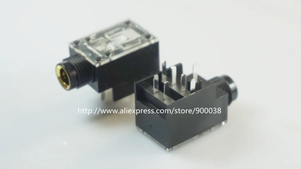10 шт. коннектор для наушников 1/4 дюйма 6 35 мм|angle connector|angle jack |