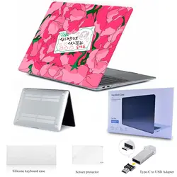 Розовый чехол для девушек для нового MacBook Air Pro retina 12 13 15 mac book Pro 13,3 15,4 дюймов чехол для ноутбука чехол для клавиатуры протектор