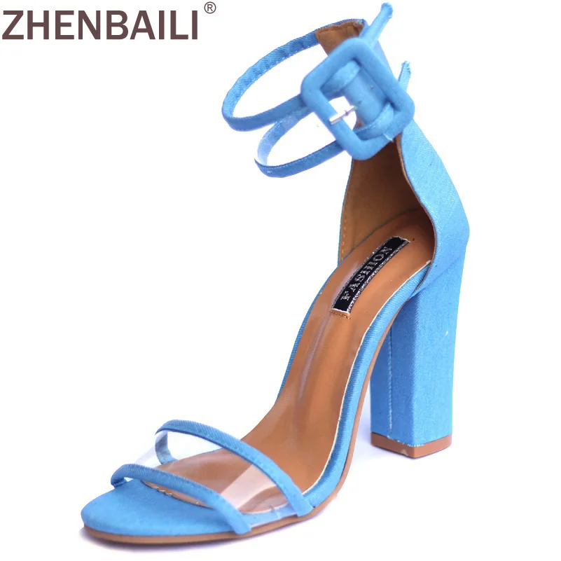 

2017 Concise Nude Suede High Heels Sandals Women Transparent Ankle Strap Summer Dress Shoes Woman Open Toe Gladiator Sandals