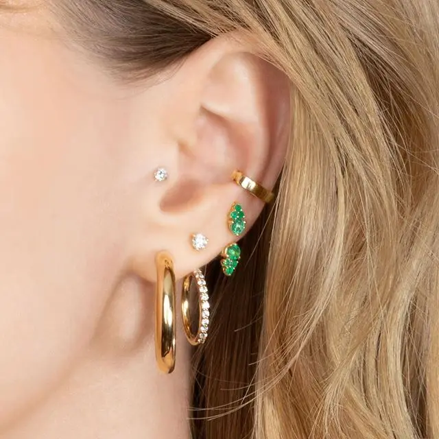 

NEW Special Offer Plant Trendy hoop Earing Orecchini Oorbellen Mini Small for women girl new Design Christmas Gift Earrings 2019