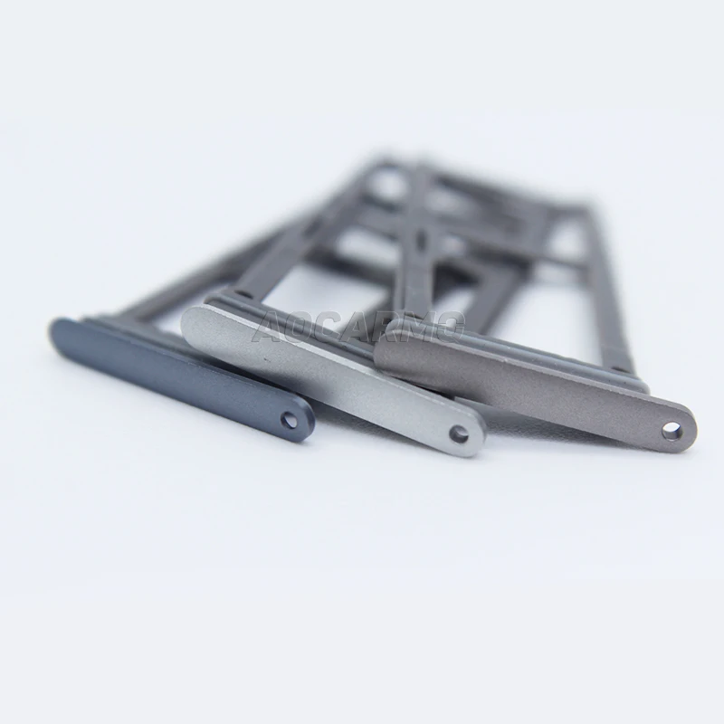 Phone Sim Tray Holder Aocarmo Single/Dual Metal Plastic Nano Sim Card Tray Slot Holder For Samsung Galaxy S7 G930 G930F Gold/Silver/Grey