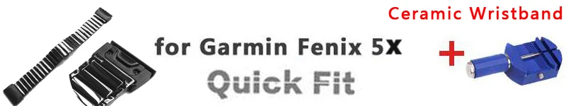 Металлический ремешок для часов Quick Fit 26 мм/22 мм из натуральной кожи и нейлона для Garmin Fenix 5X/Fenix 3/D2/Fenix 5