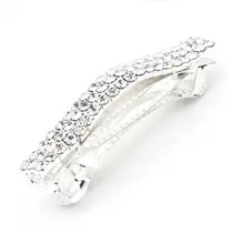 Посеребренные хрустальные стразы заколка для волос на заколке для свадьбы