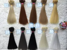 100Pcs lot O for U Big Wholesale DIY BJD SD Straight Wigs Synthetic Wig Colorful Handmade