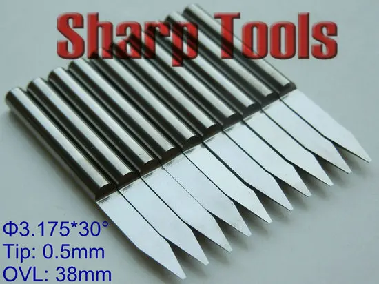 

Free Shipping 0.5mm 30 Degree V Carving CNC Tool Bits Cutter Tools, Acrylic Tungsten Carbide Router Bits for Woodworking Machine