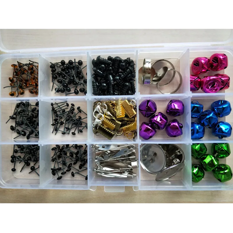 

105PCS 3-6MM doll eye and 80pcs Accessories Doll Eyes for Bear Stuffed Toys Snap Scrapbooking Puppet DIY Craft wool for felting