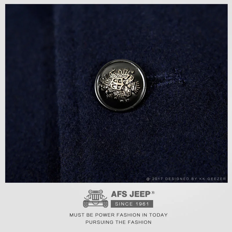 80% OFF Winter Wool Windbreaker New Fashion Woolen Coat Casual Men Coat Thick Outdoor Men's Cashmere Jacket Overcoat Manteau Homme