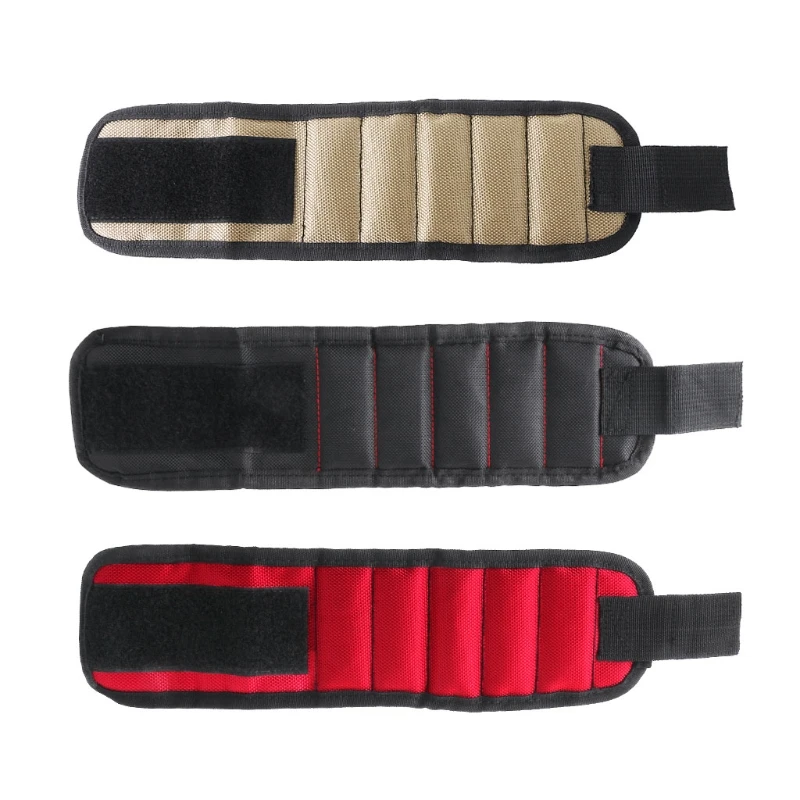 

Magnetic Wristband Tool Bag Holding Screws Nails Drill Bits Magnet Bracelet Band