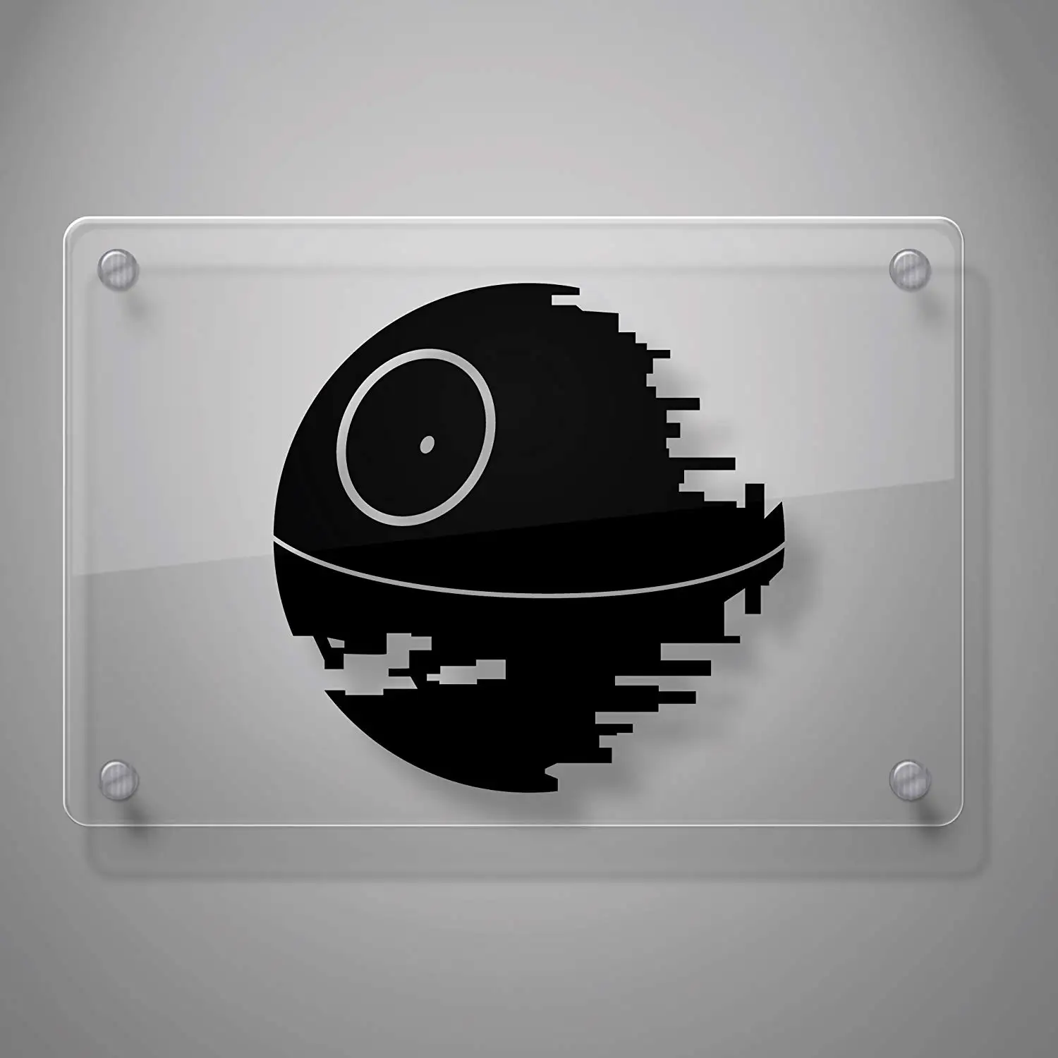 

Death Star Inspired By Star Wars Decal Sticker for Car Window, Laptop, Motorcycle, Walls, Mirror and More