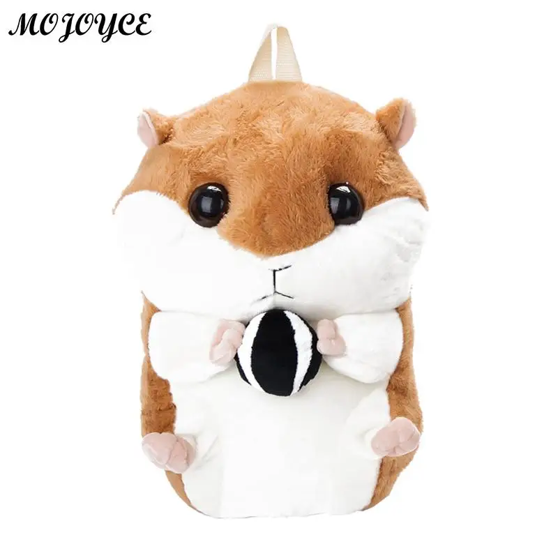Cute Plush Hamster Backpacks Toy Schoolbag Good Quality Cartoon