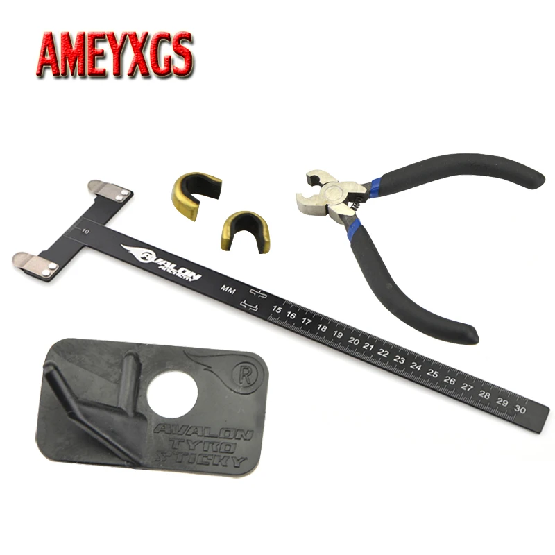 

1set Archery Recurve Bow T Square Ruler Copper Buckle Pliers Kit With Plastic Arrow Rest Right Hand Hunting Shooting Accessories