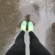 Silicone Overshoes Reusable Waterproof Shoes Covers Rain Boots Wear-Resistant Non-slip 2019ing