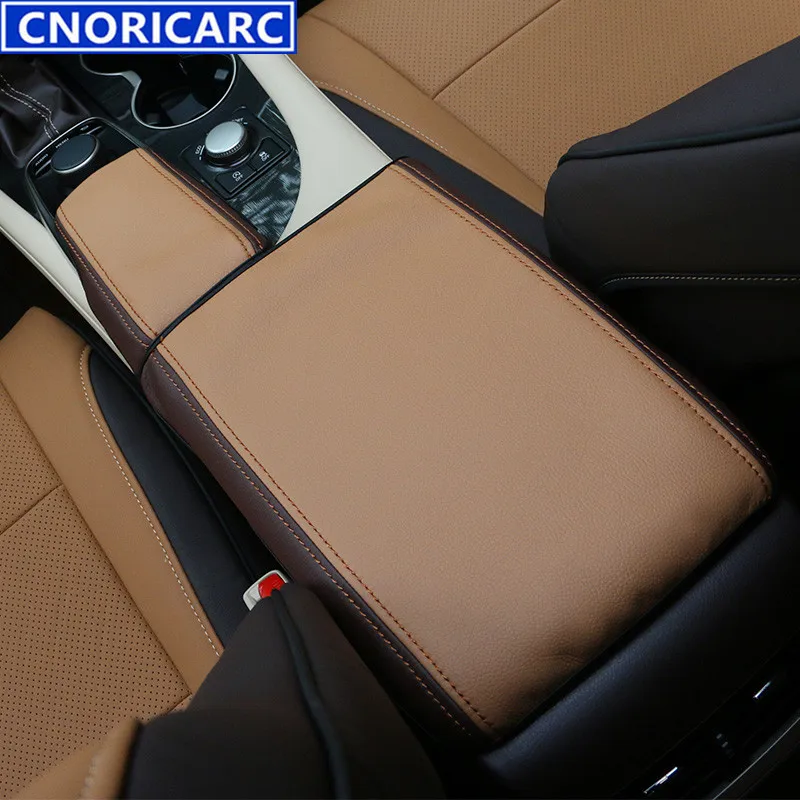 

CNORICARC Leather Car Armrest Cover Pad Center Console Storage Box Cover Case Protective Set For Lexus RX 200t 450h 2016 2017