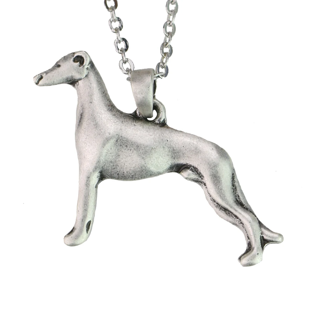 Italy Greyhound Necklace Hound Dog Pendant whippet Adopt Rescue