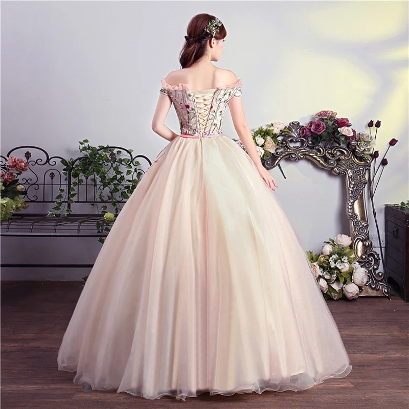 Коричневый пышное платье тюль с кружевными аппликациями маскарад бальное платье сладкий 16 платье vestidos de 15 anos