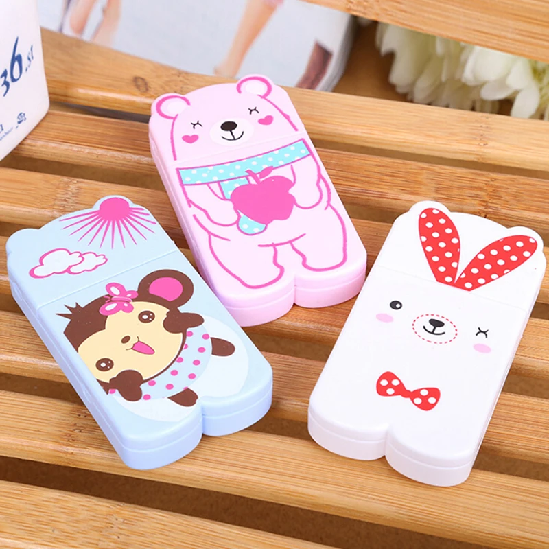 

1Pc Random Cartoon Storage Medicine Pill Box Tablet Pill Cutter Splitter Tablet Crusher