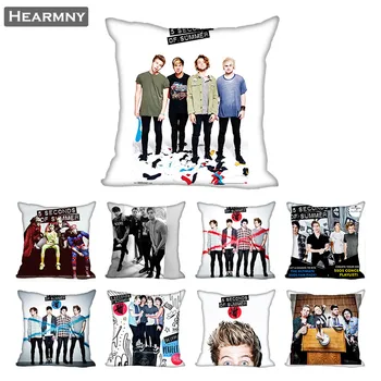 

5 Seconds Of Summer Pillow Case For Home Decorative Pillows Cover Invisible Zippered Throw PillowCases 40X40,45X45cm