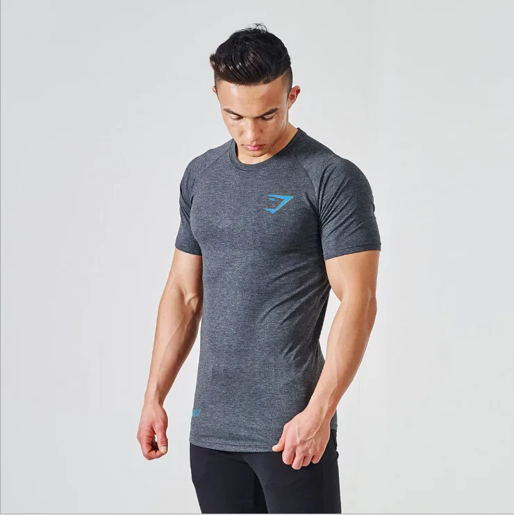 Gymshark Geo Seamless T-Shirt - Charcoal Grey/Black