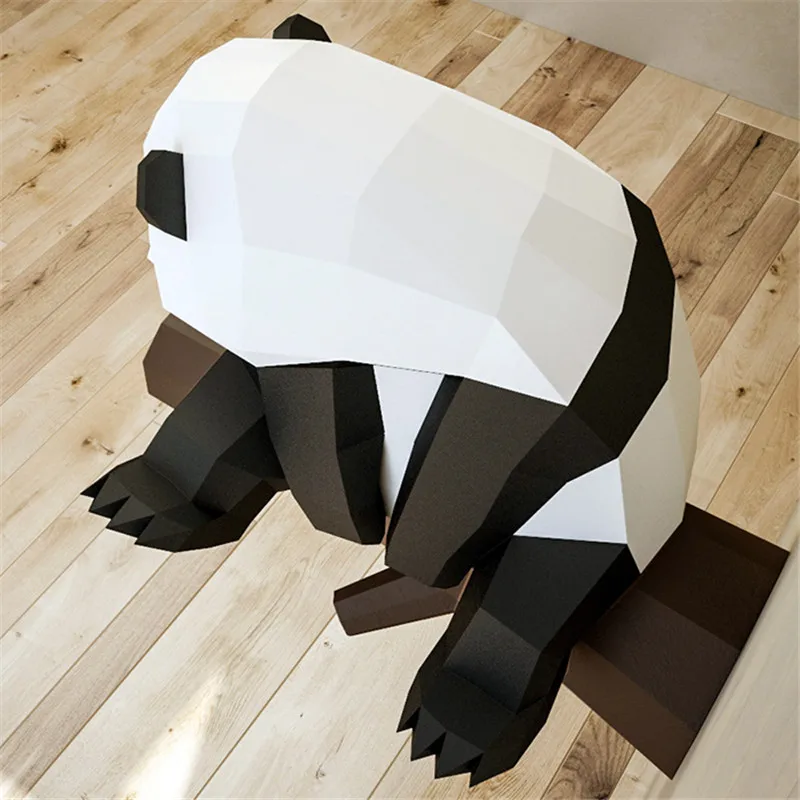 Handmade Paper Panda Model Toys 3D DIY material manual creative Party show props lovely tide Bed de
