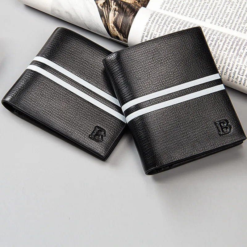 

PU Leather Small Wallet Men Hit-color Short Purse Slim Money Coin Cards Holder Pouch Bag LBY2018