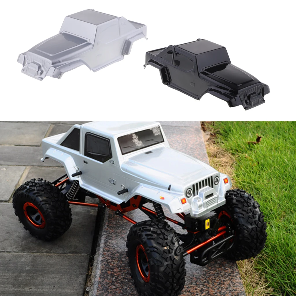 MagiDeal 1:10 RC Rock Crawlers Jeep Body Shell 250mm Wheelbase 2x DIY for Wrangler D90 Axial SCX10 DIY Accessory