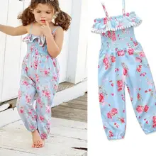 Детские Детская одежда Обувь для девочек Штаны Сими цветочный Одежда для девочек брюки От 1 до 5 лет Sylvia 563615796369