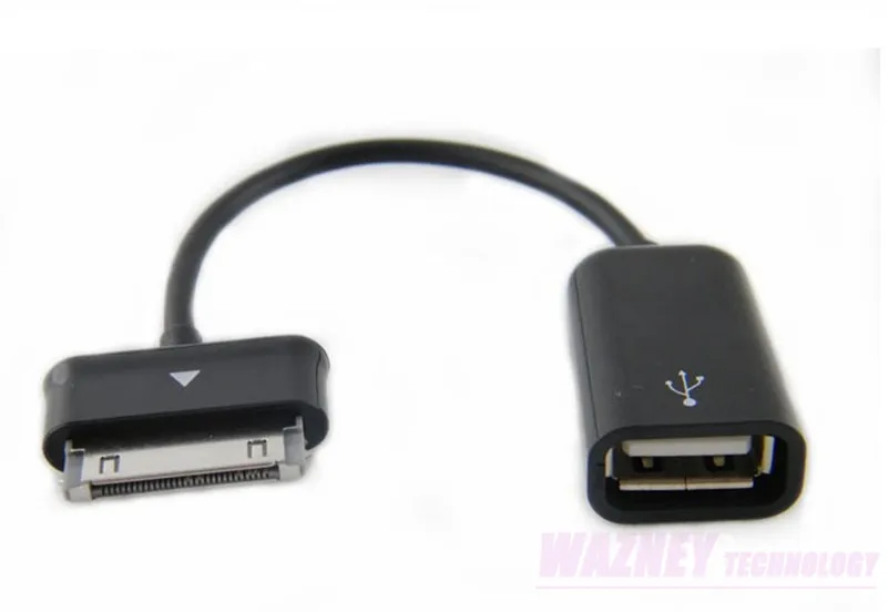 500 шт./партия* Комплект для подключения USB OTG кабель для samsung планшета Tab P3100 P5100 P6200 P6800 P7100 P7300 P7500 N5100 P1000 N8000