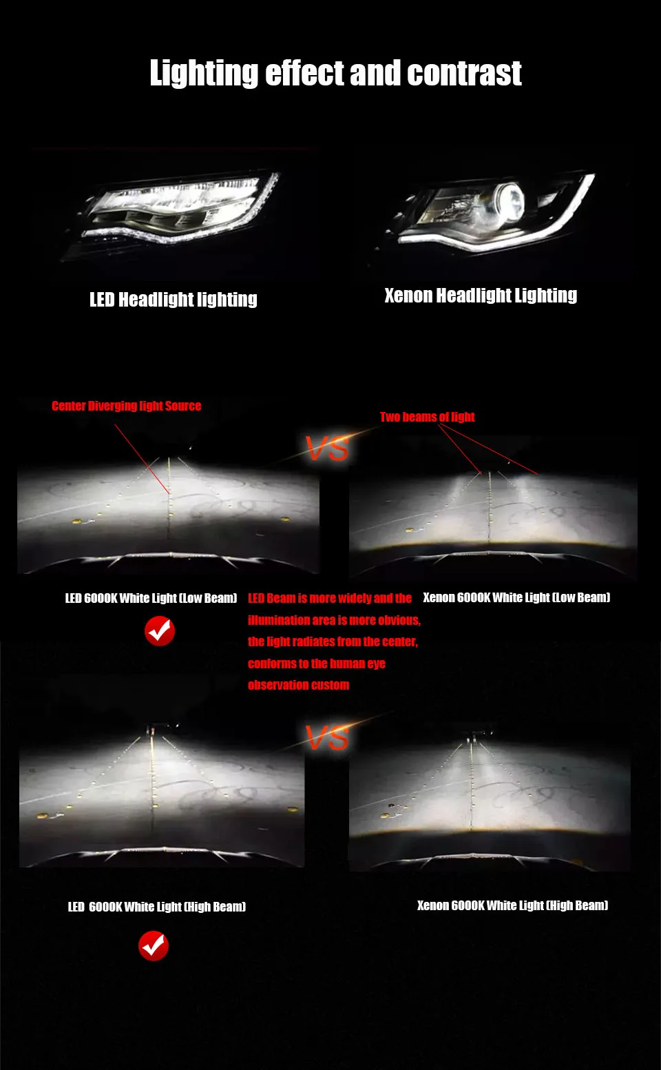 ANMINGPU Headlight Bulbs Lampada Led H4 12000lm Set 12V COB Chips H4 Led Car Headlight Hi Low Beam 6500K Car Lamp Auto Bulb 2017 (10)